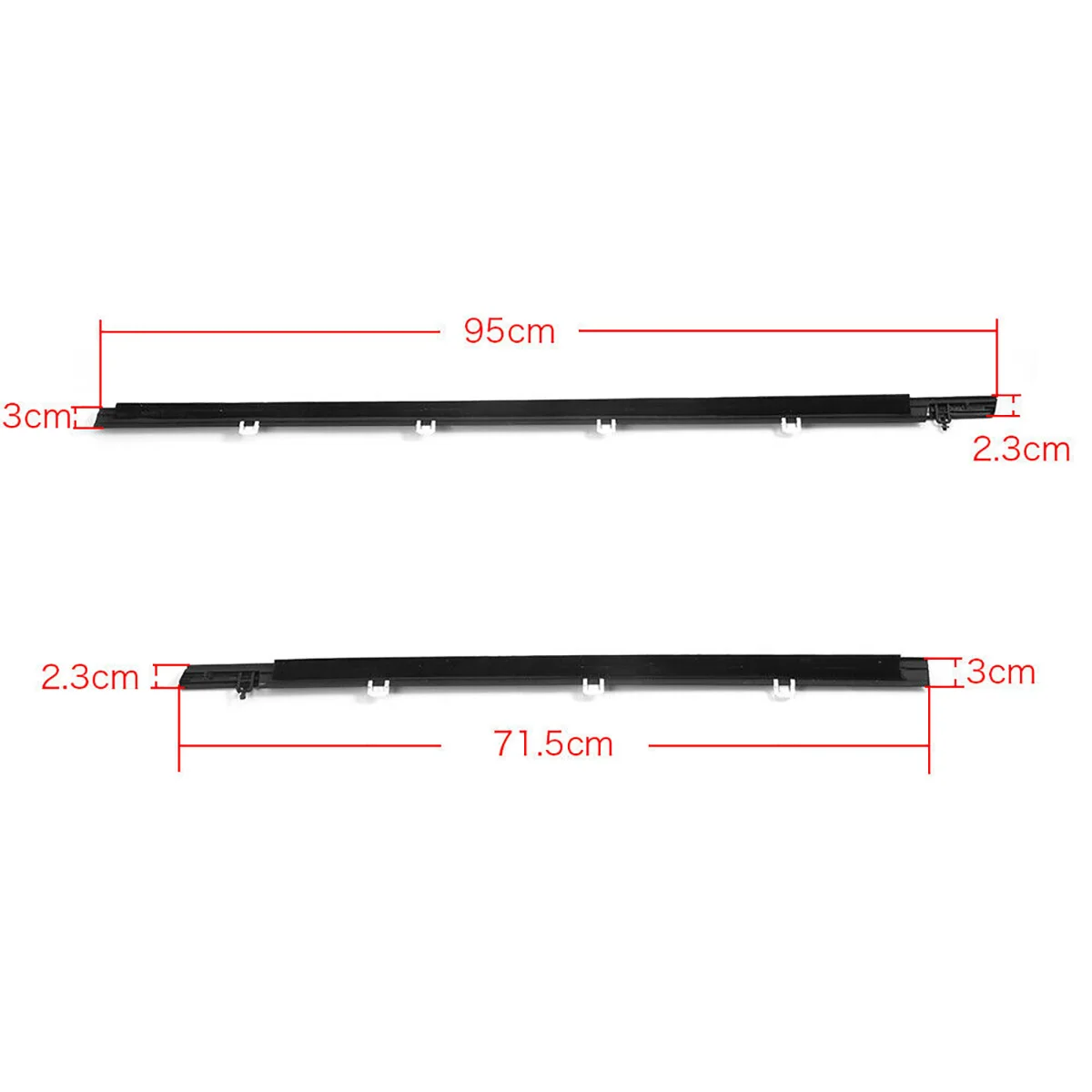 

4 Pcs Car Weatherstrip Automotive Seal Window Door Belt Moulding Trims Wind Rain Deflector Set for Acura TSX 2009-2014