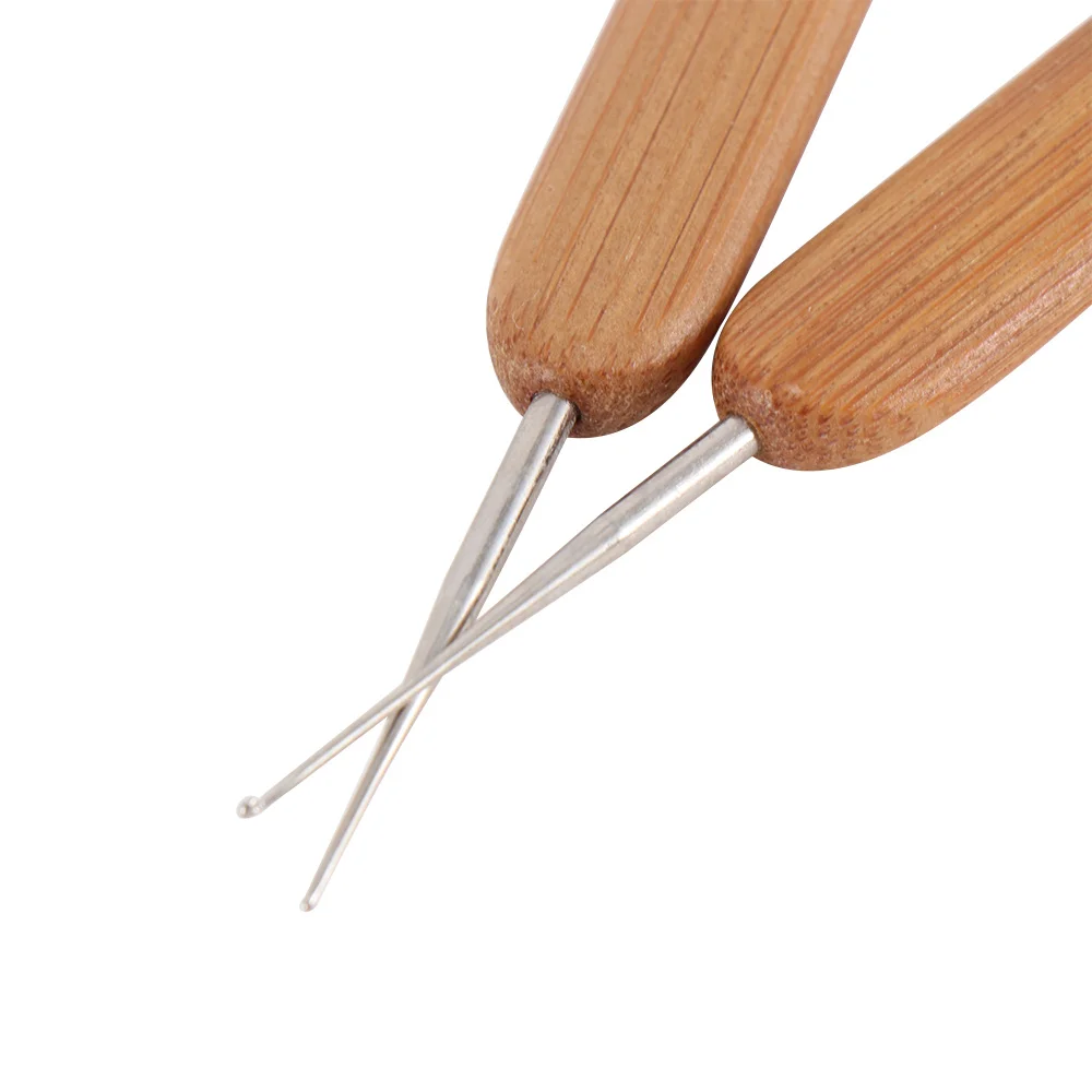 1 шт. ручка из нержавеющей стали для плетения дредов 0 5/0 75 мм|Крюковые иглы| |