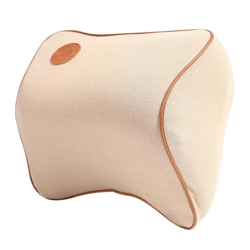 VODOOL 3D Memory Foam Автомобильная Подушка подголовник Подушка-подголовник для шеи поясничная подушка для поддержки спины Авто интерьерные аксессуары Новинка - Color Name: Waist Beige
