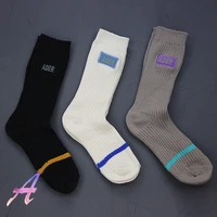 ader error socks piece embroidery thick needle cotton sports medium tube socks korean adererror mens womens trendy socks