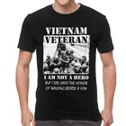 Мужская хлопковая футболка Harajuku, с коротким рукавом, с изображением ветерана войны во Вьетнаме