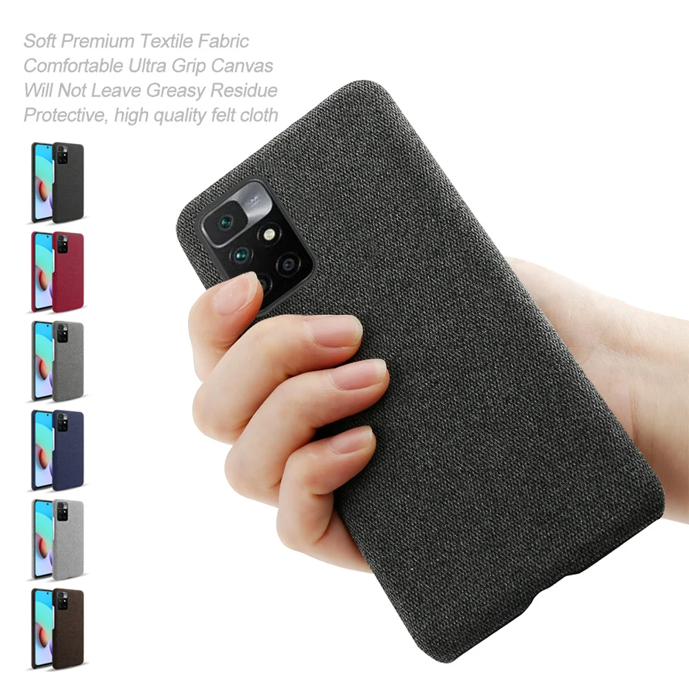 

Soft Premium Fabric and Anti-Slip Grip Case For Redmi 10 9T 9 9A 9C For Redmi Note10 Pro 8 9S 7 Cover For Xiomi Xiaomi Redmi 10
