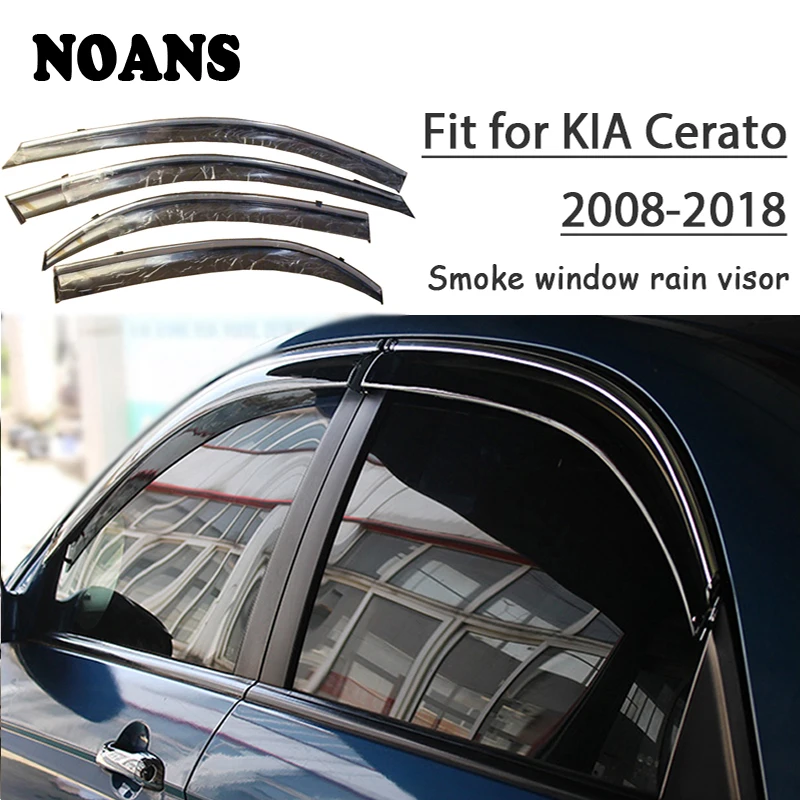 

NOANS 4 шт. наклейки для Kia Cerato Sedan 2018 2017 2016-2008 аксессуары для стайлинга автомобилей окна солнцезащитный козырек для защиты двери