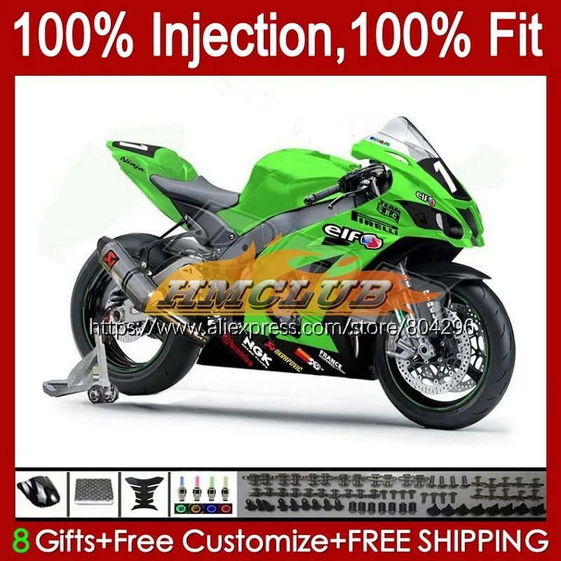 

Инъекции для KAWASAKI NINJA ZX-10R горячий зеленый ZX1000 2016 2017 2018 2019 88No.33 ZX 10R 1000 10 сотрудников отдела исследований ZX10R, 16, 17, 18, 19, обтекатели