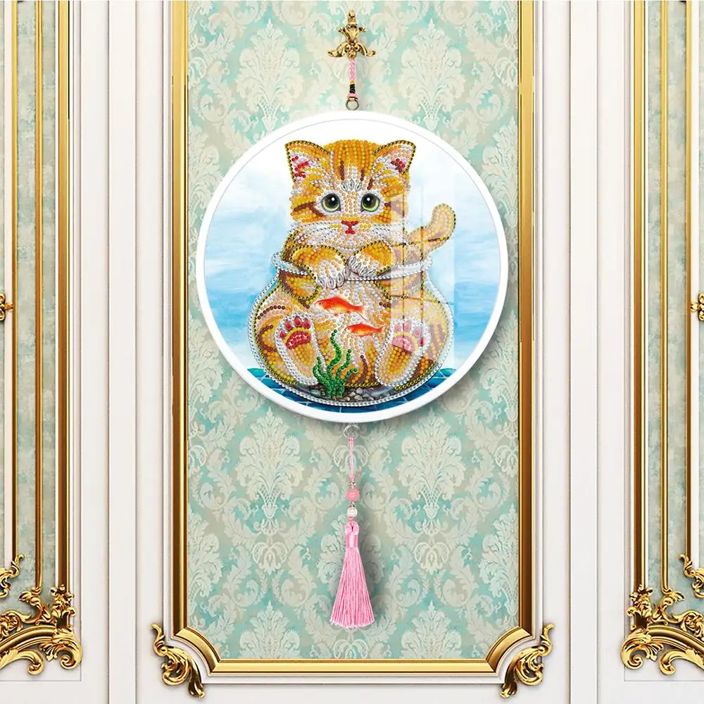 

HeeBenor Facotry Store New Animal Cat Diamond Painting Special Shape 5d Diamond Embroidery Art Kits Decorations Home Gift