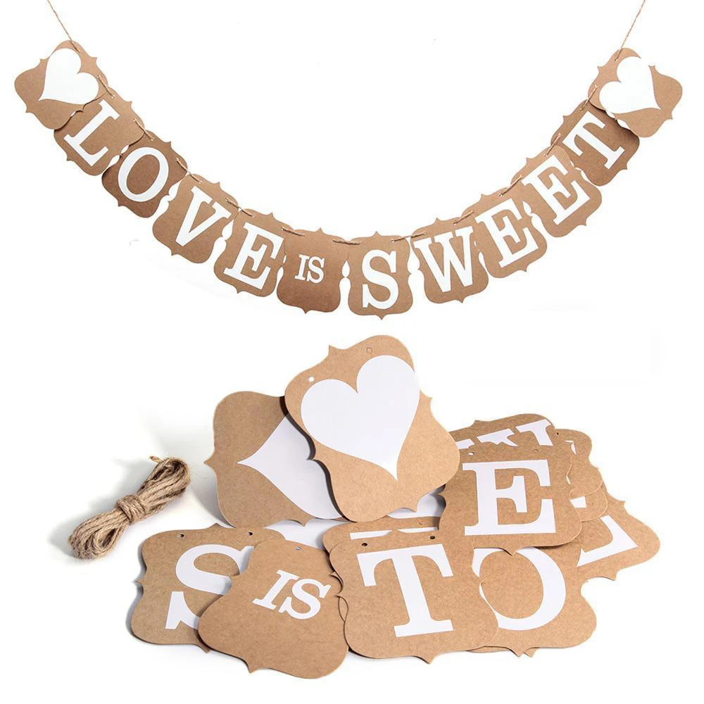 Винтажный Свадебный флаг свадебная фотобудка реквизит баннер для вечерние ринки