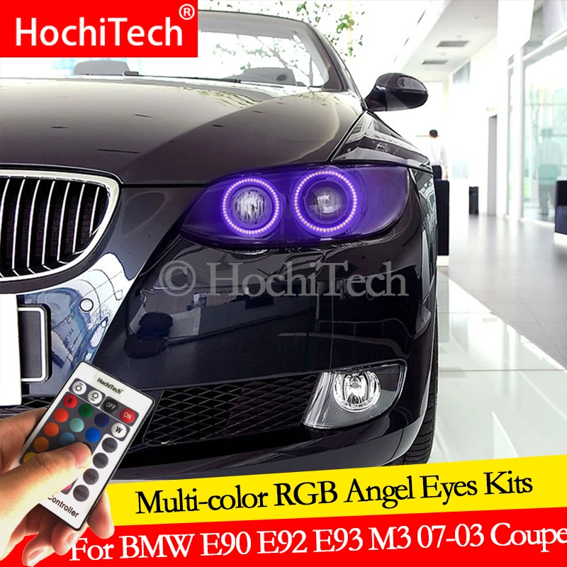 

For BMW 3 Series E90 E92 E93 M3 2007-2013 Coupe daytime running light DRL Angel Eyes LED RGB Multi-color Headlight Halo Ring kit