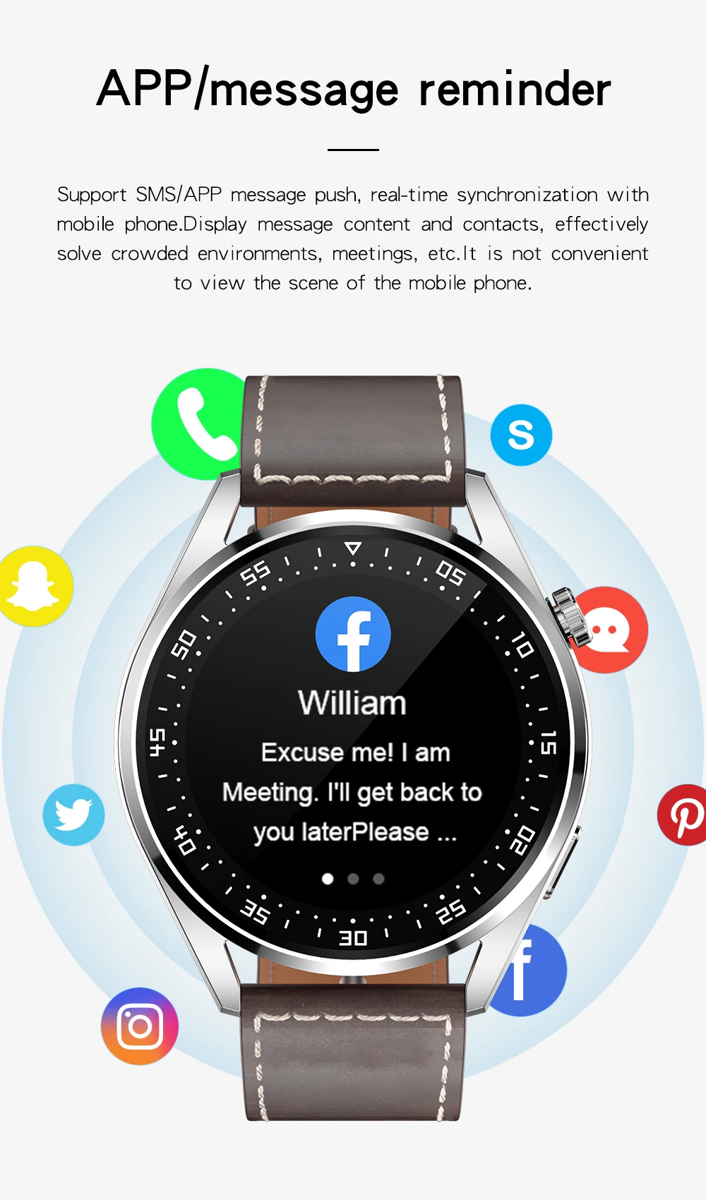 new smart watch for huawei 2021 watch 3 pro bluetooth call listen to music heart rate monitor pedometer for ios android free global shipping