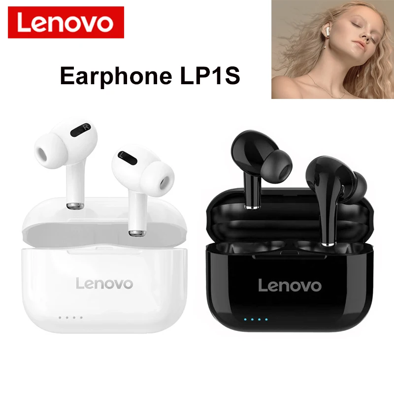 

Наушники Lenovo LP1S Bluetooth 5,0 Беспроводные спортивные наушники с сенсорным управлением стерео HiFi Музыкальная гарнитура с микрофоном
