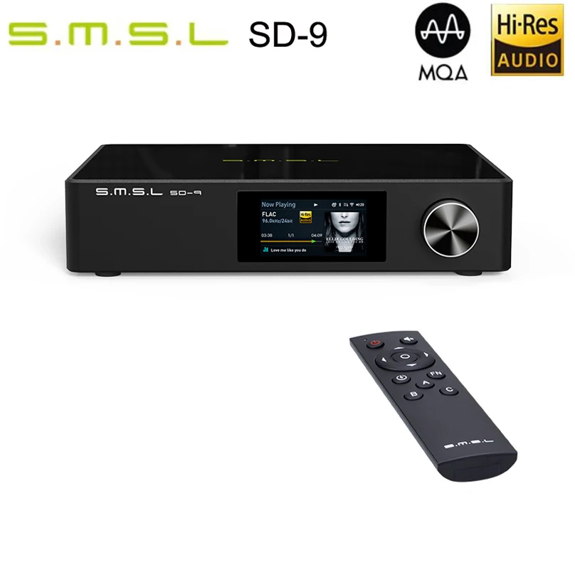SMSL SD-9 Hi-Res MQA Full Decoding HIFI Network Bluetooth Music Player SD9 Support DSD WAV APE FLAC AIFF | Электроника