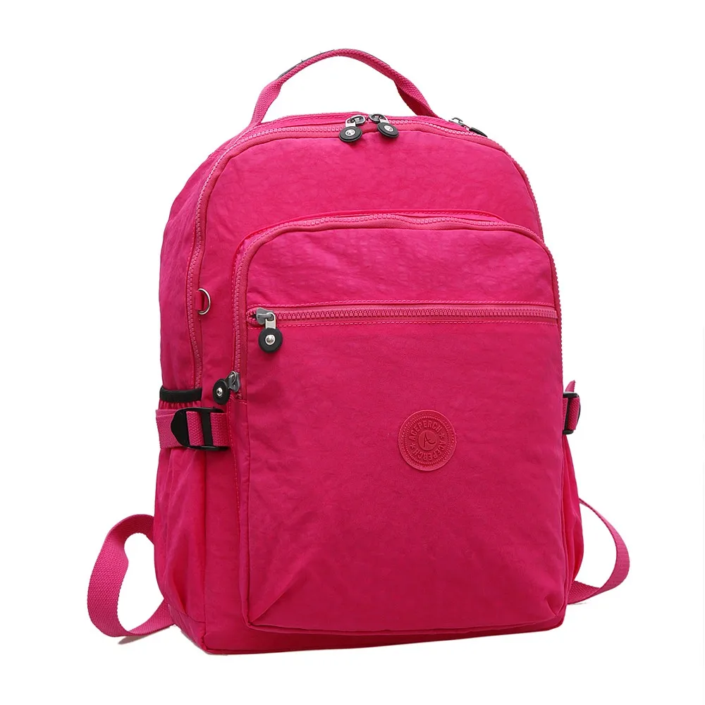 1 piece Rose Red ACEPERCH повседневные школьные сумки для девочек и мальчиков-подростков, детские школьные сумки, нейлоновые сумки для ноутбука, женские дорожные сумки с брелком - Цвет: 1 piece Rose Red