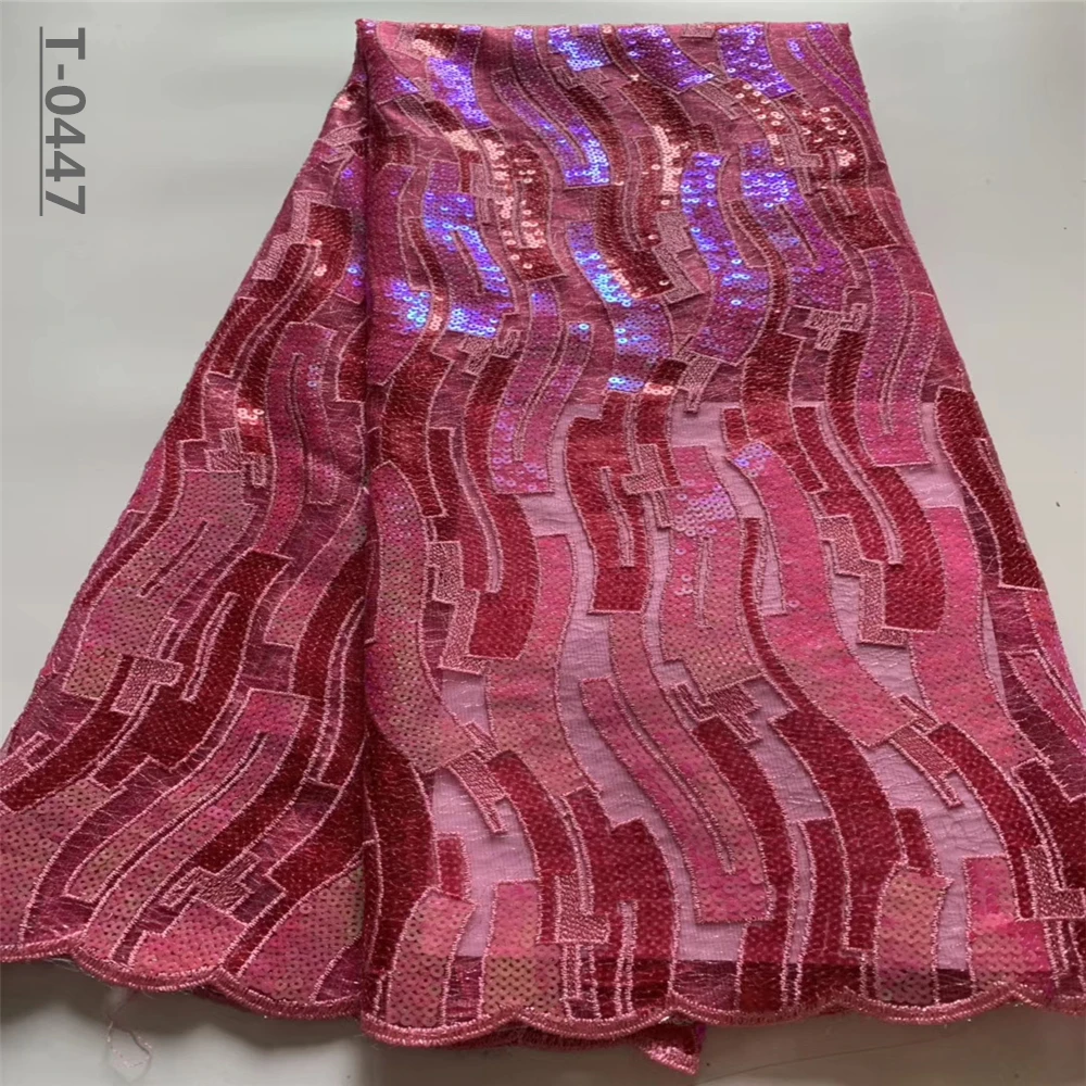 Французская кружевная ткань африканская с блестками 2020 Высококачественная