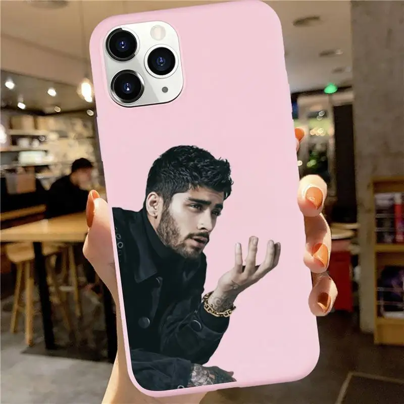 

Zayn malik cartoon famous actor singer Anti-fall luxury Phone Case Candy Color for iPhone 7 8 11 12 s mini pro X XS XR MAX Plus