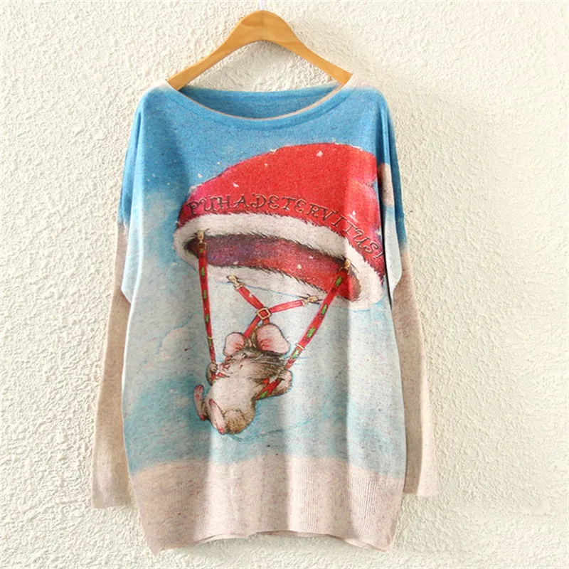 Женский вязаный свитер с рукавами летучая мышь | Женская одежда