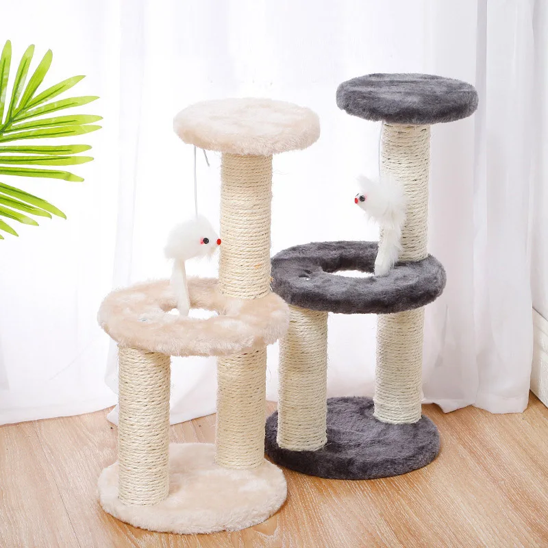 

Small Cat Tree House Cat Scratchers Climbing Frame With Hammock Table Pet Cat Toy Kitty Play House For Kitten