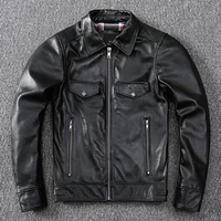 new arrival mens high quality real leather jackets hot fashion men motobiker leather coat c183
