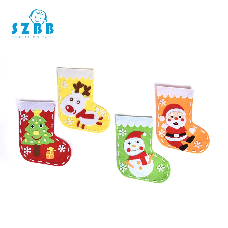 Детский сад ручной работы diy рождественские чулки украшения материал сумка