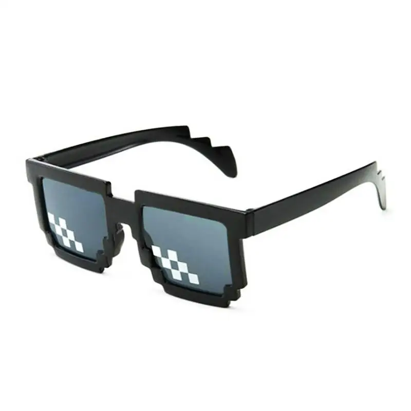 

Fashion Glasses Shades 8 Bit Pixelated Ladies Sunglasses Unisex Eyeglasses Mosaic Sunglasses For Men Women Thug Life Glasses