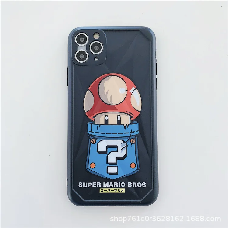 

Super Mario animation peripheral mobile phone case for iPhone 11 / XR mobile phone case Apple XS Max cartoon 7plus soft 8p