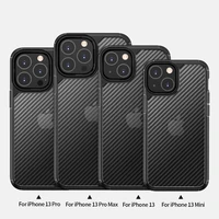 for iphone 13 pro max case carbon fiber tpu pc hybrid armor transparent matte cover for iphone 12 11 pro xs max x xr 7 8 plus