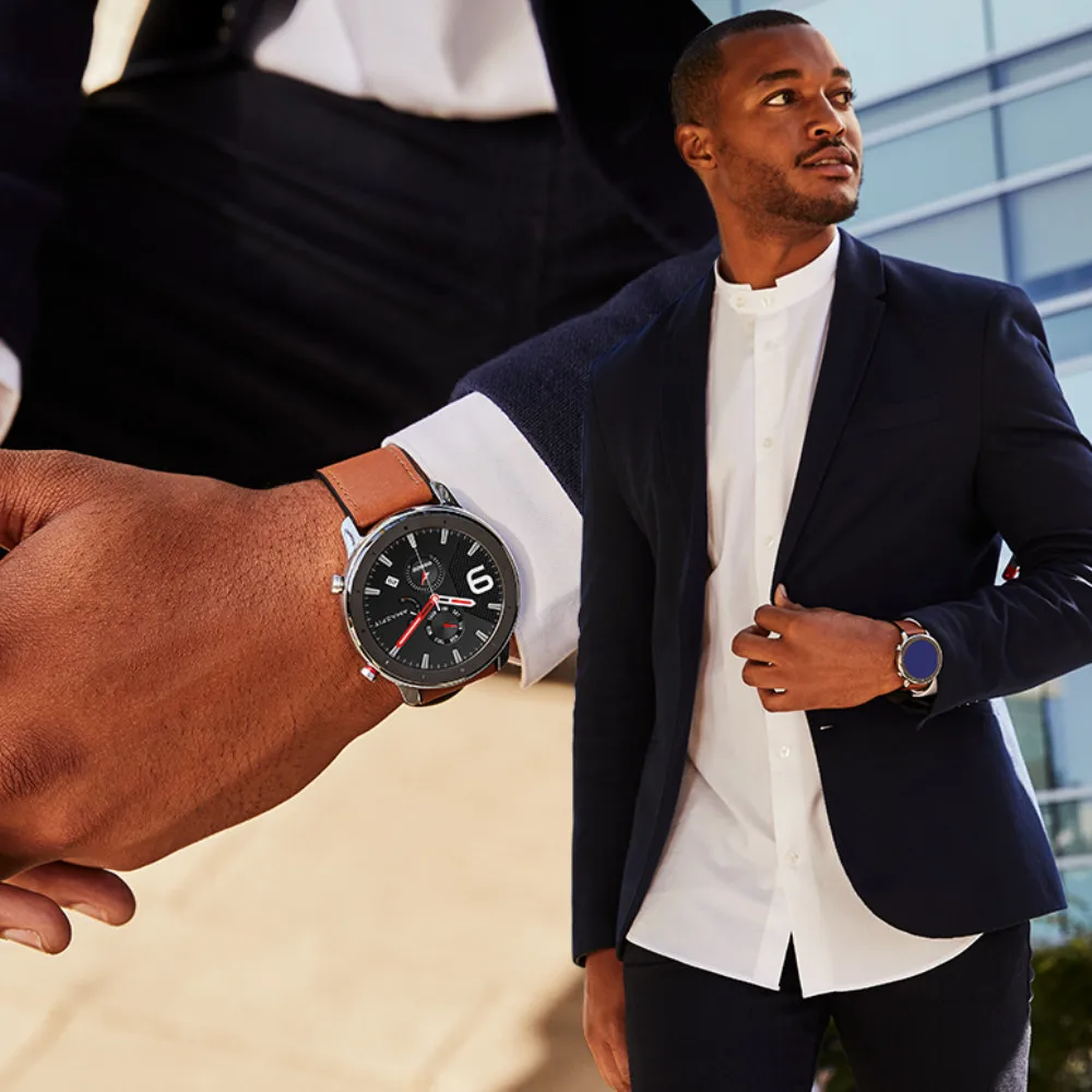 Фото Оригинал Huami Amazfit GTR 47 мм 42 Смарт часы AMOLED экран 5ATM водонепроницаемый gps ГЛОНАСС 12 Оригинал Huami Amazfit GTR 47 мм 42 Смарт часы AMOLED экран 5ATM водонепроницаемый gps ГЛОНАСС 12