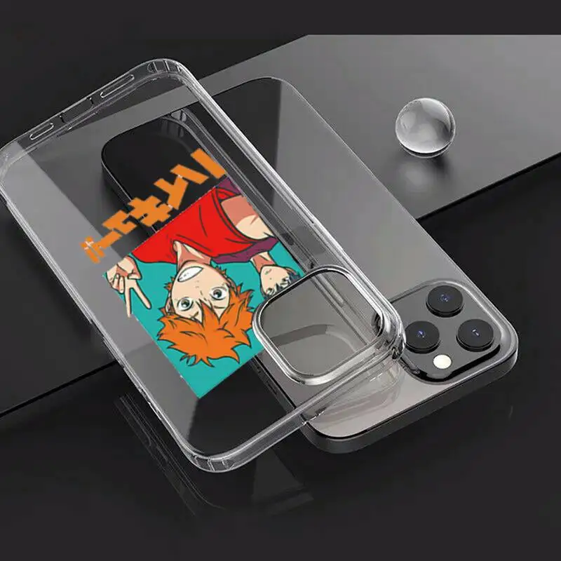 

Haikyuu Hinata attacks Anime Phone Case For iphone 12 11 8 7 6s 6 5 5s 5c se plus mini x xs xr pro max Transparent soft