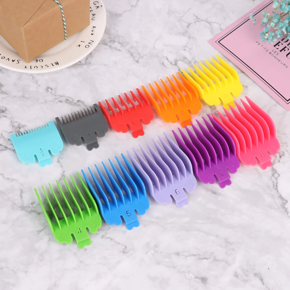 10Pcs Universal Hair Clipper Limit Comb Guide Limit Comb Tri