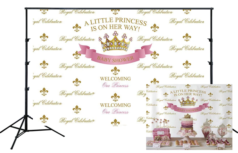 Розовый королевский праздник Принцесса фон Золотая Корона Девушка портрет