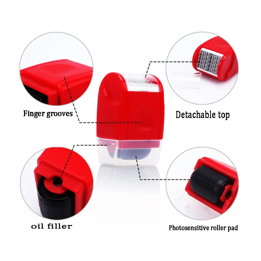 1 шт. защита от кражи личных данных секретная широкий ролик штамп Заправка