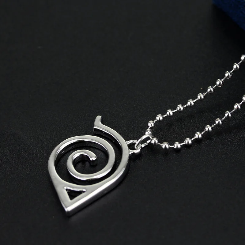 

Naruto Necklace Leaf Konoha Village Symbal Logo Sign Ninja Silver Color Pendant Vintage Anime Jewelry Cosplay Wholesale