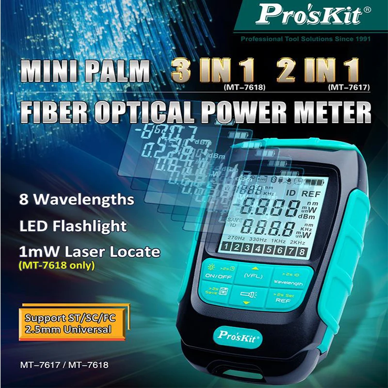 Proskit MT-7616/7615 Высокоточный измеритель мощности 4 в 1 Многофункциональный тестер с