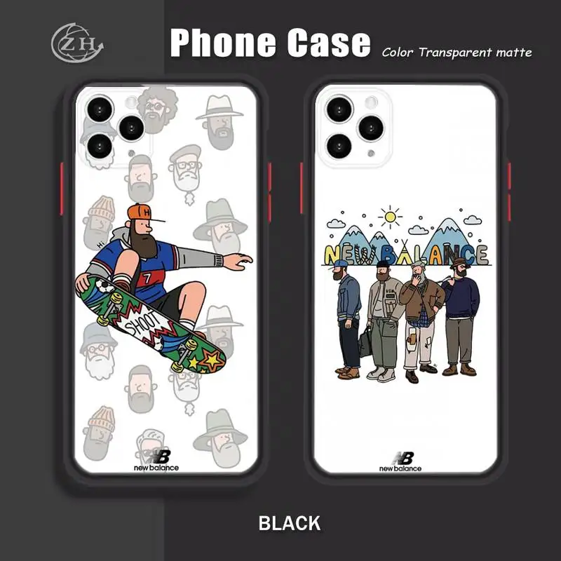 

American Fashion New Ba & Lance Phone Case Carcase Funda For Iphone Xr X Xs 6 7 8 11 12 Mini Plus Pro Max Mobile Shell Matte