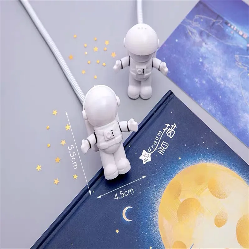 USB астронавт ночник Настольная компьютерная лампа светодиодный гибкий космонавт