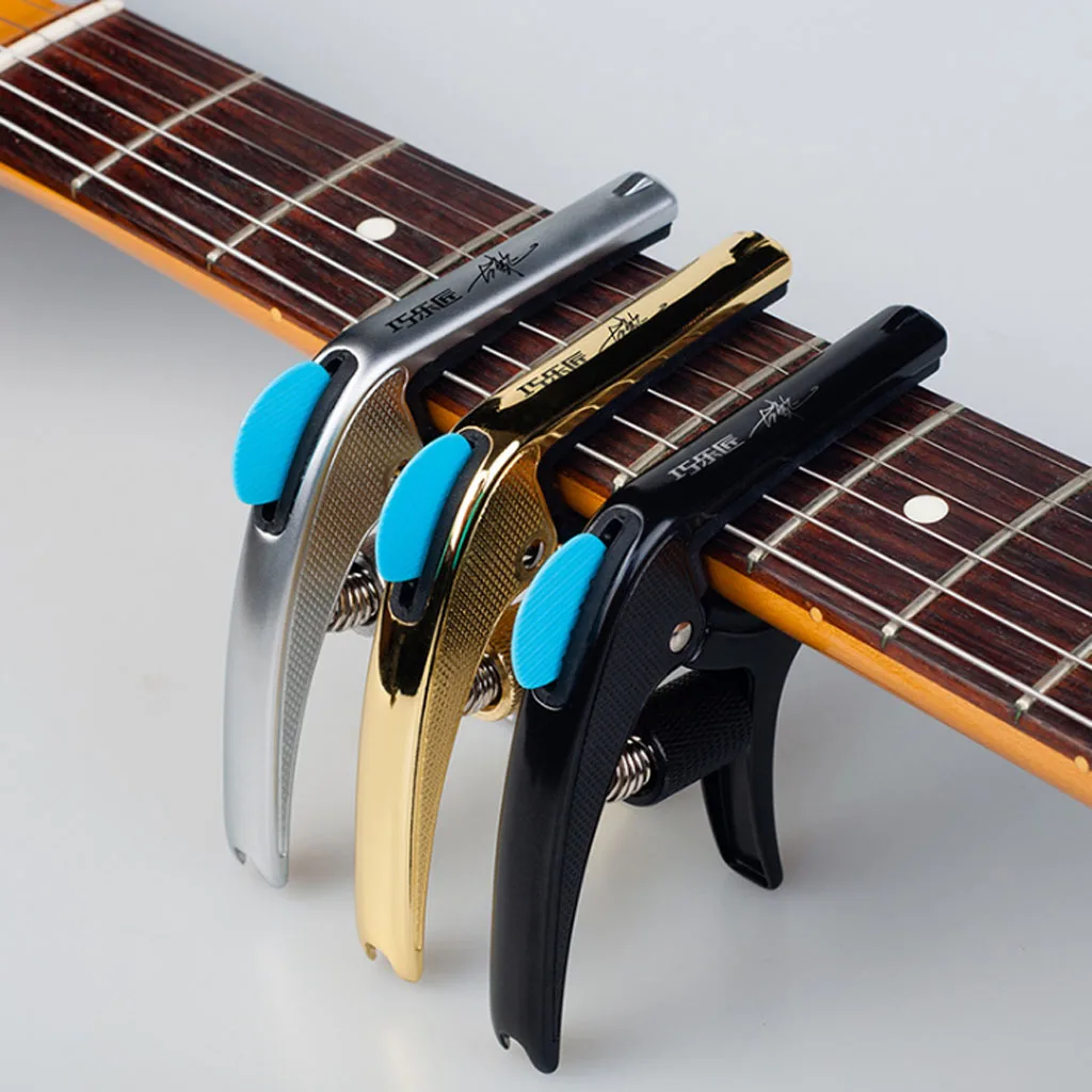 

Aluminum Alloy Guitar Capo String Key Clamp, with Pick & Bridge Pins Puller Musical Instrument Parts