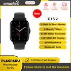 Amazfit GTS 2 Встроенный Wi-Fi GPS Smartwatch 5ATM Водонепроницаемость Alexa Ответ на звонки Умные часы с отслеживанием сна для Android IOS