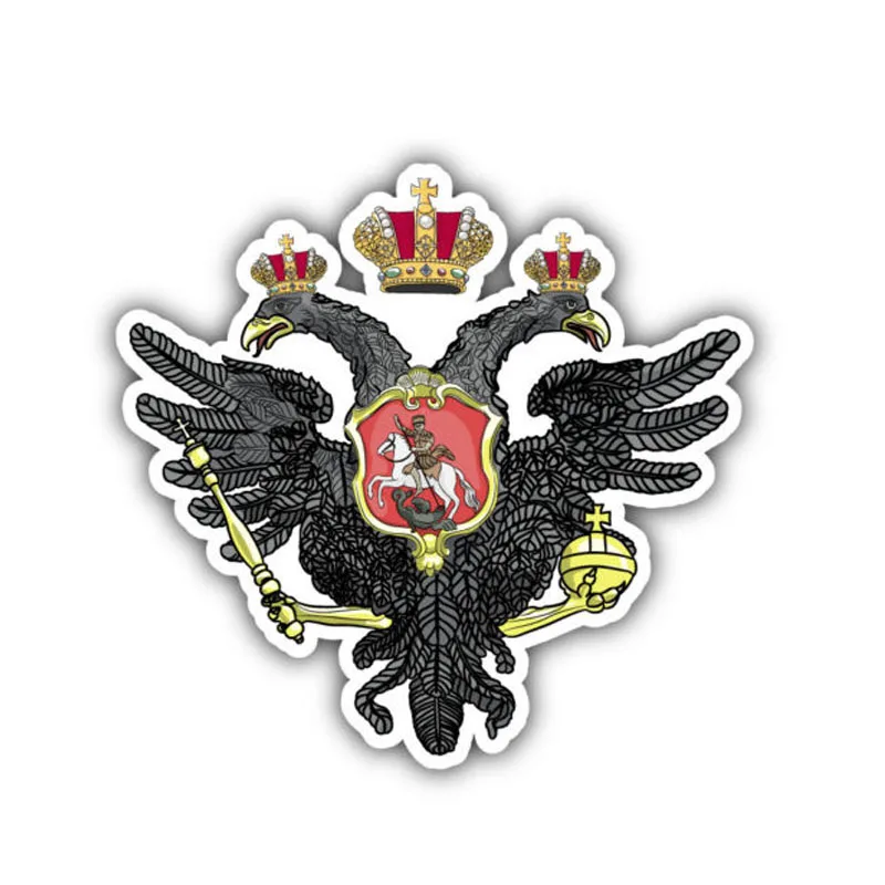 

Hot Car Sticker Coat of Arms Russian Styling Eagle Accessories Vinyl Car Styling Cover Scratches Motorcycl PVC 11CM*10CM
