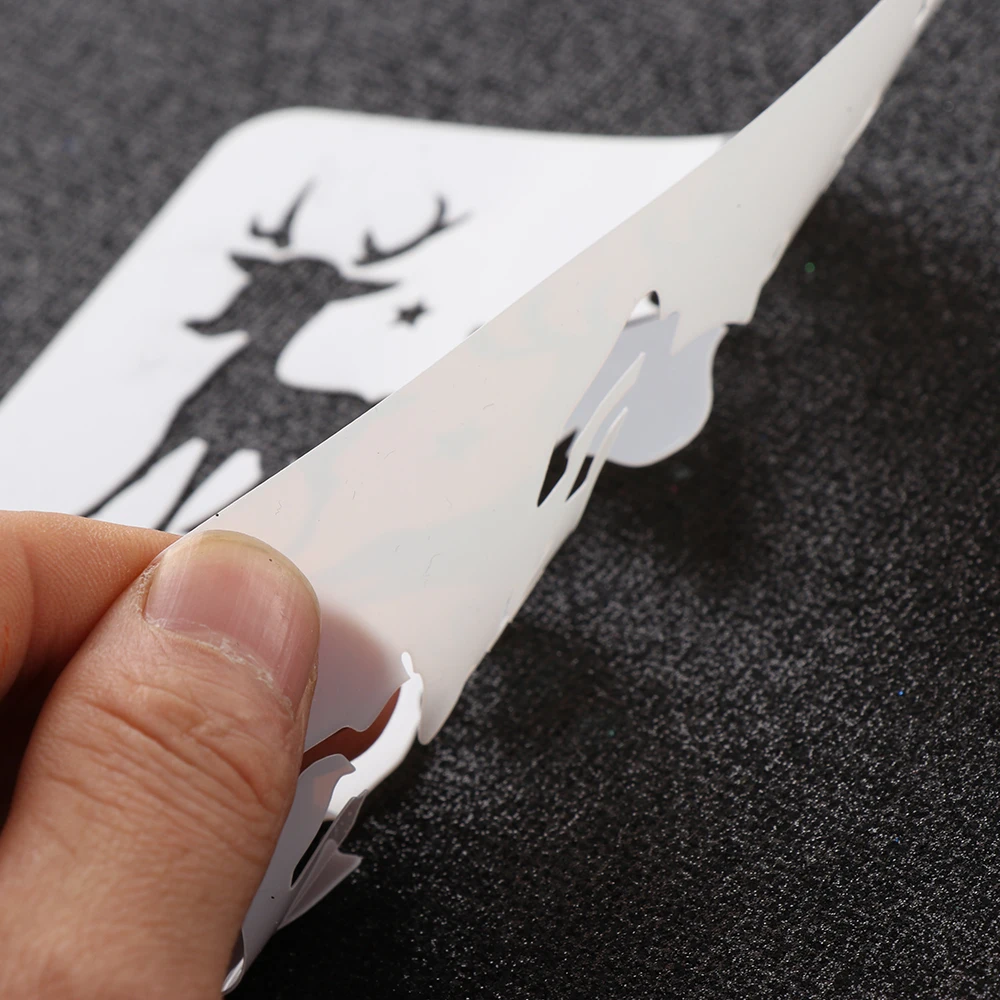 DIY рождественские пустые трафареты для раскрашивания стен штемпель тиснения