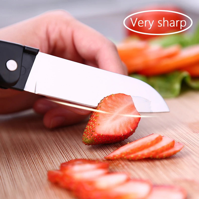 Кухонный нож из нержавеющей стали Складной карманный для повседневного