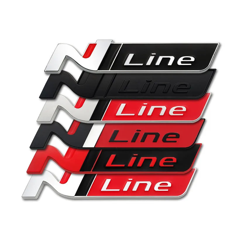 Металлический логотип N Line значок NLine с эмблемой гриля наклейки автостайлинг для
