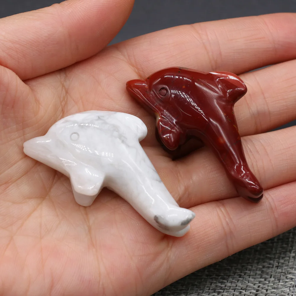 Натуральный кристалл лечебный розовый кварц дельфин украшение красочный