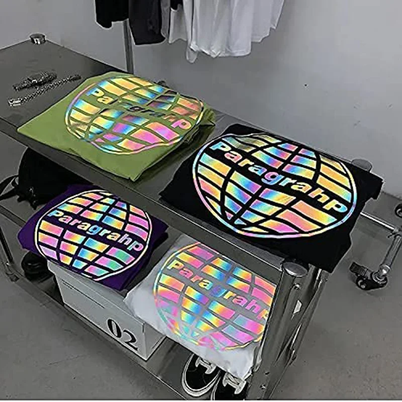 Отражающий Радужный виниловый отражатель для футболок | Дом и сад