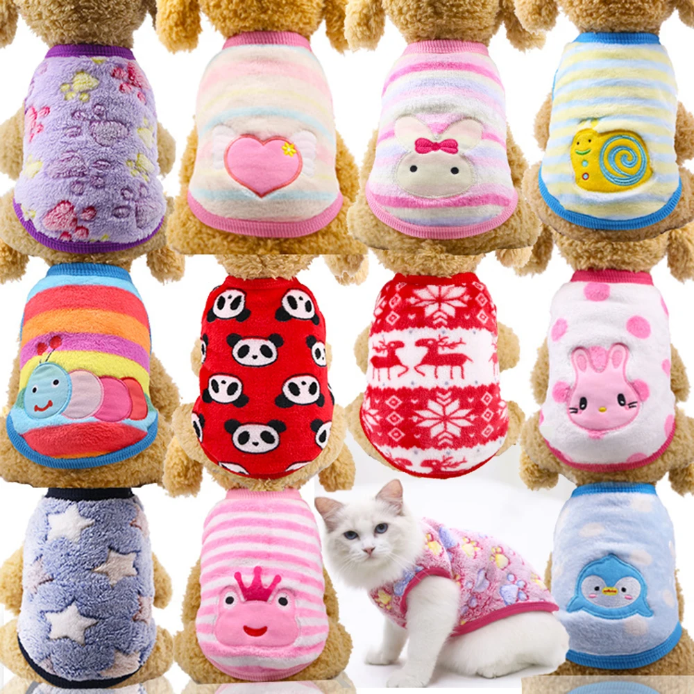 Разные цвета на выбор фланель теплая верхняя одежда с принтом Собака Щенок