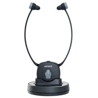 wireless headphones for tv artiste e2 2 4ghz wireless headphones for televisions with charging station plug play