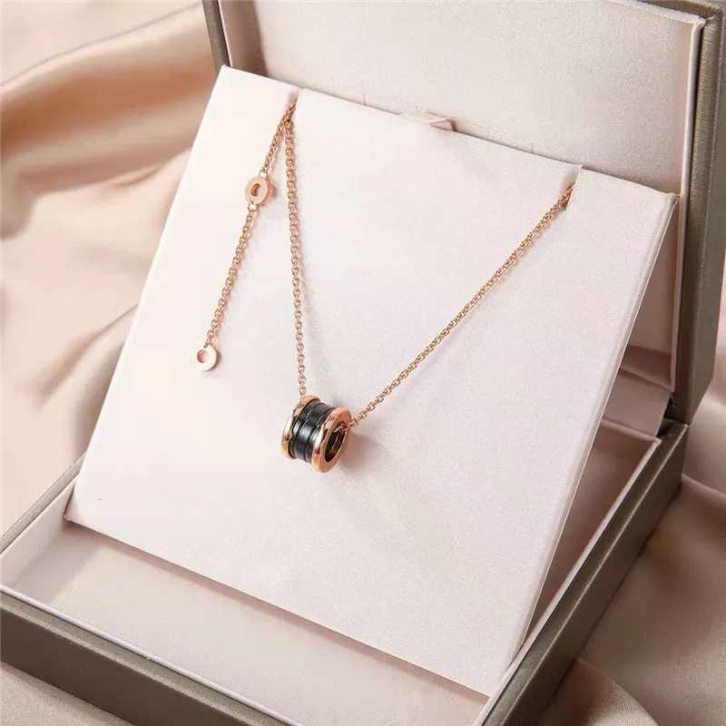 

Classic style original bv female necklace, carved clear logo, charm necklace, fashion jewelry for girlfriend