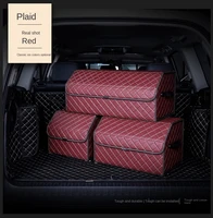 portable foldable car trunk storage organizer with lid portable anti slip car storage bag organizer car accessories interior