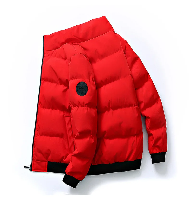 2021 Winter Coat Men's Warm Parka Coat Streetwear Cotton Jacket Slim Men's Jacket Windproof Thicken Jacket Men's Clothing Direct