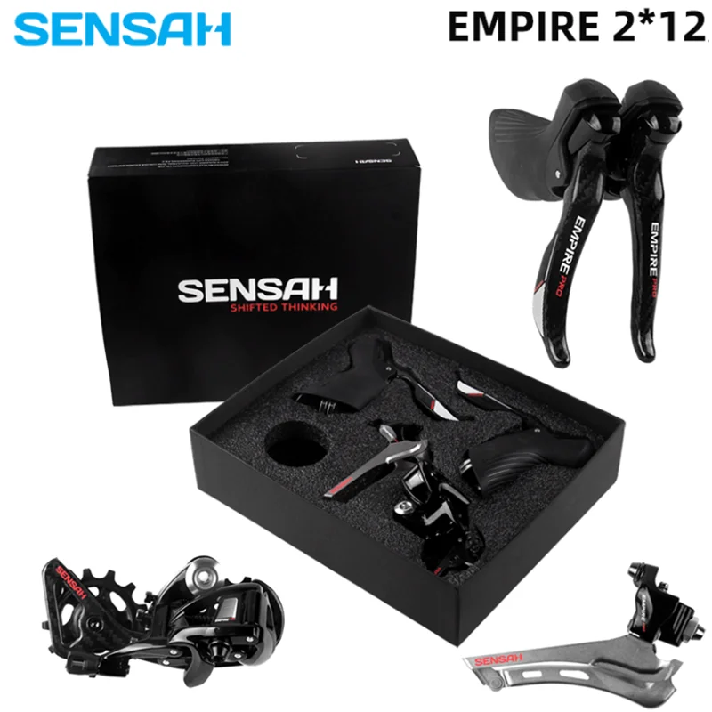 

SENSAH EMPIRE PRO 2x12 Speed Road Bike Shifter Lever Rear Derailleur KMC Chain Cassette Flywheel Bicycle Groupset for 5800 R7000