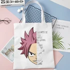 Японские сумки для покупок с хвостом Феи из аниме, сумка для покупок, сумка-тоут, сумка на плечо, холщовые сумки, вместительная сумка для колледжа, Прямая поставка