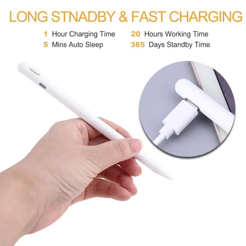 Стилус перезаряжаемый цифровой с Type C автоматический режим ожидания и спящего