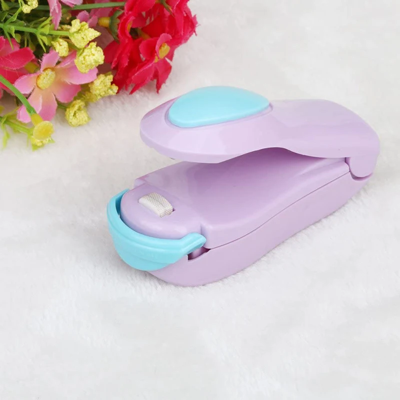 

Mini Bag Sealer Portable Heat Vacuum Sealers Plastic Sealer Mini Food Sealer For Plastic Bags Food Storage FHJ889